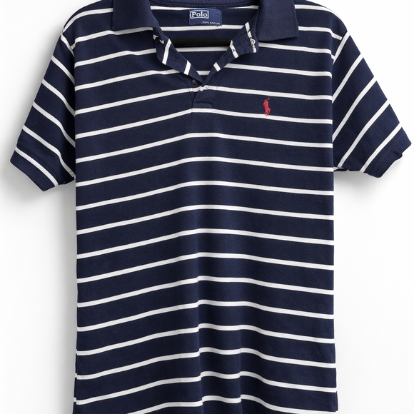Polo Ralph Lauren Other - Polo by Ralph Lauren Navy and White Striped Polo Shirt